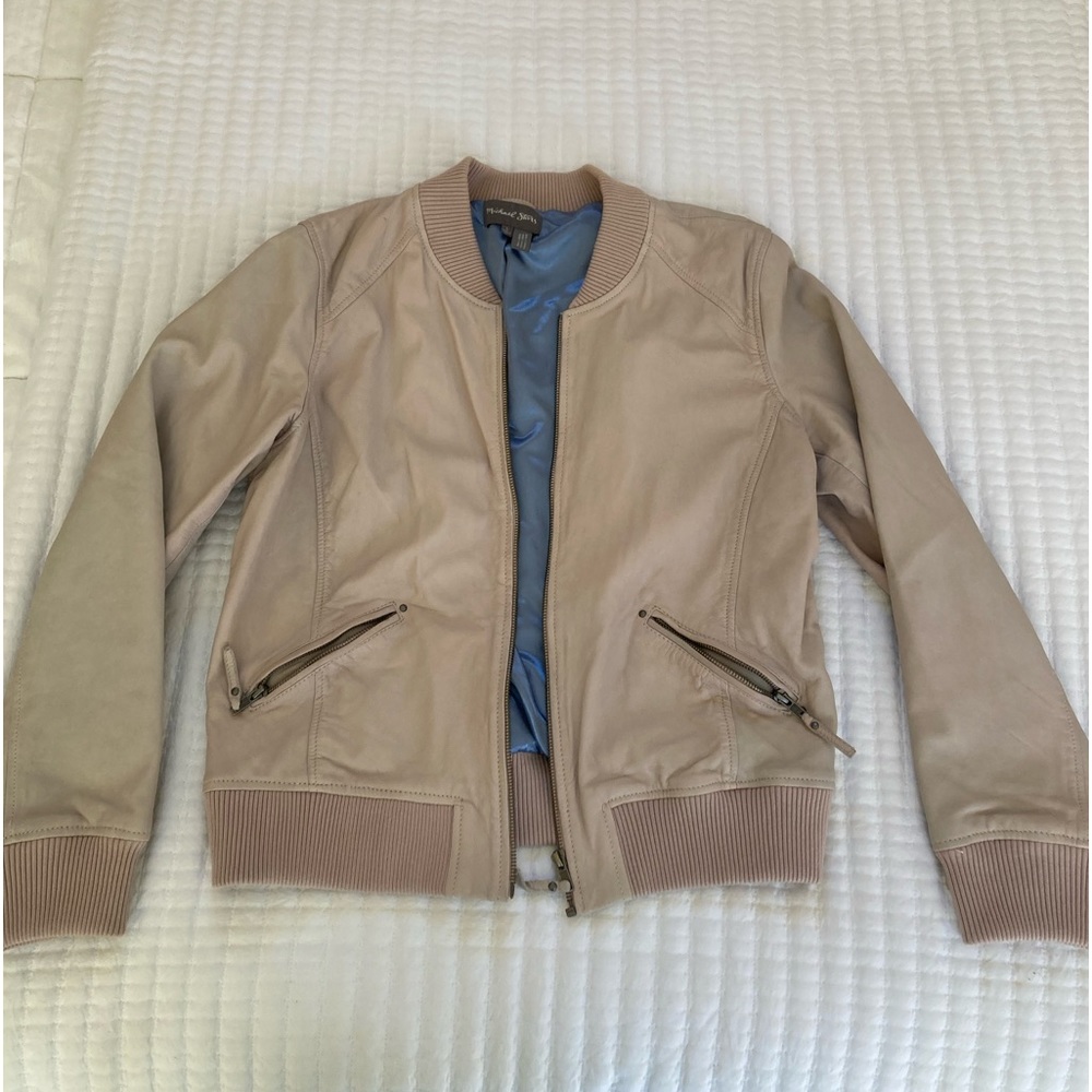 Michael Stars Leather Jacket Size L
